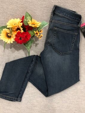 NWT - Ana Brand Dark Blue Skinny Jeans with Front Distress Marks